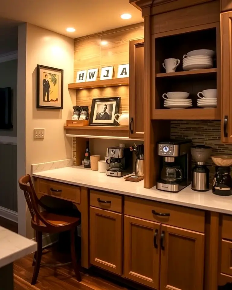 Built-In Coffee Station