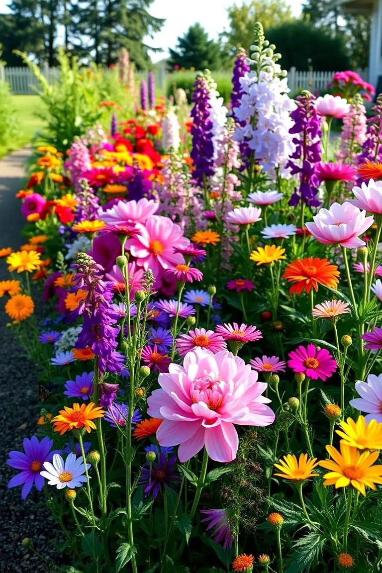 Vibrant Flower Border