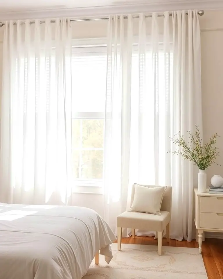 White Sheer Curtains for Airy Elegance