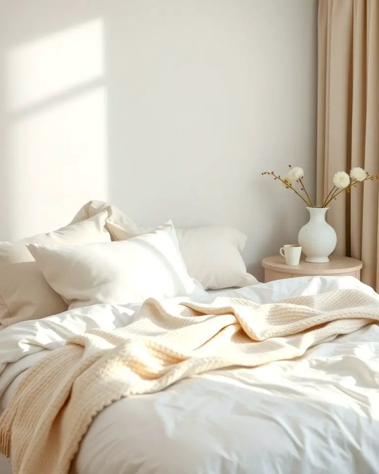 Serene White Bedding Layers