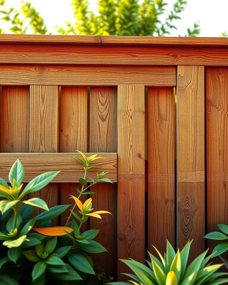 Rustic Wood Horizontal Fence