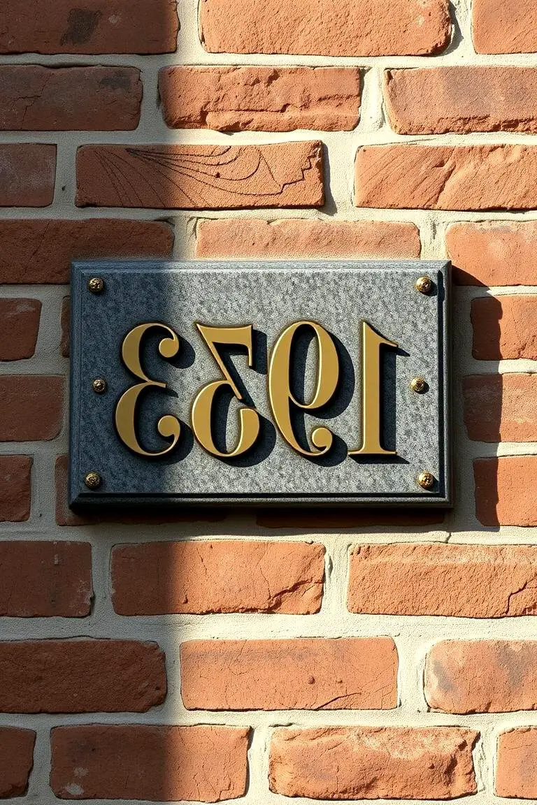 Timeless Classic House Numbers