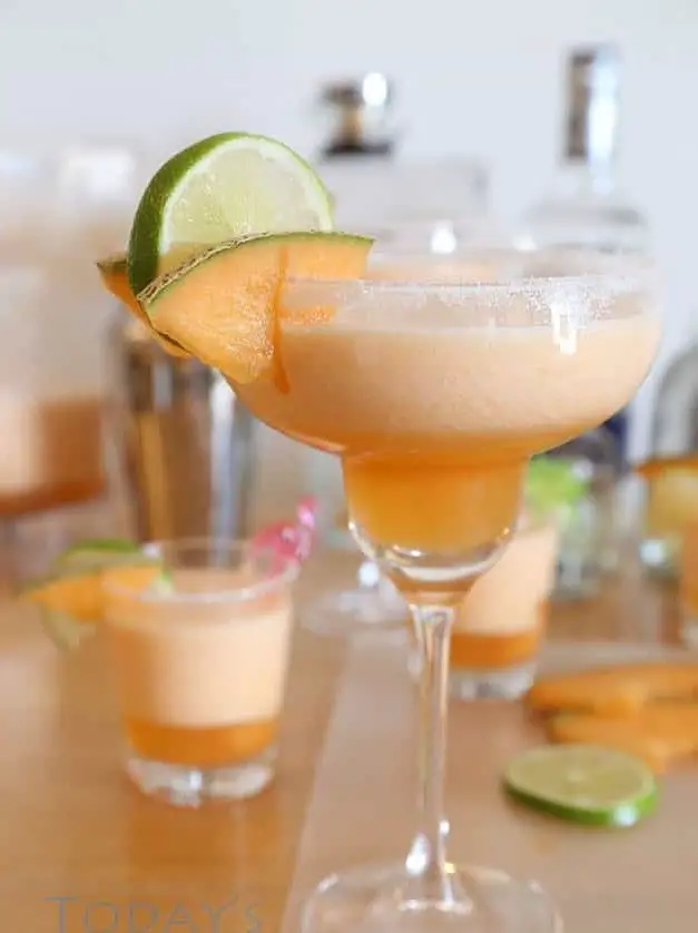 Frozen Cantaloupe Margarita