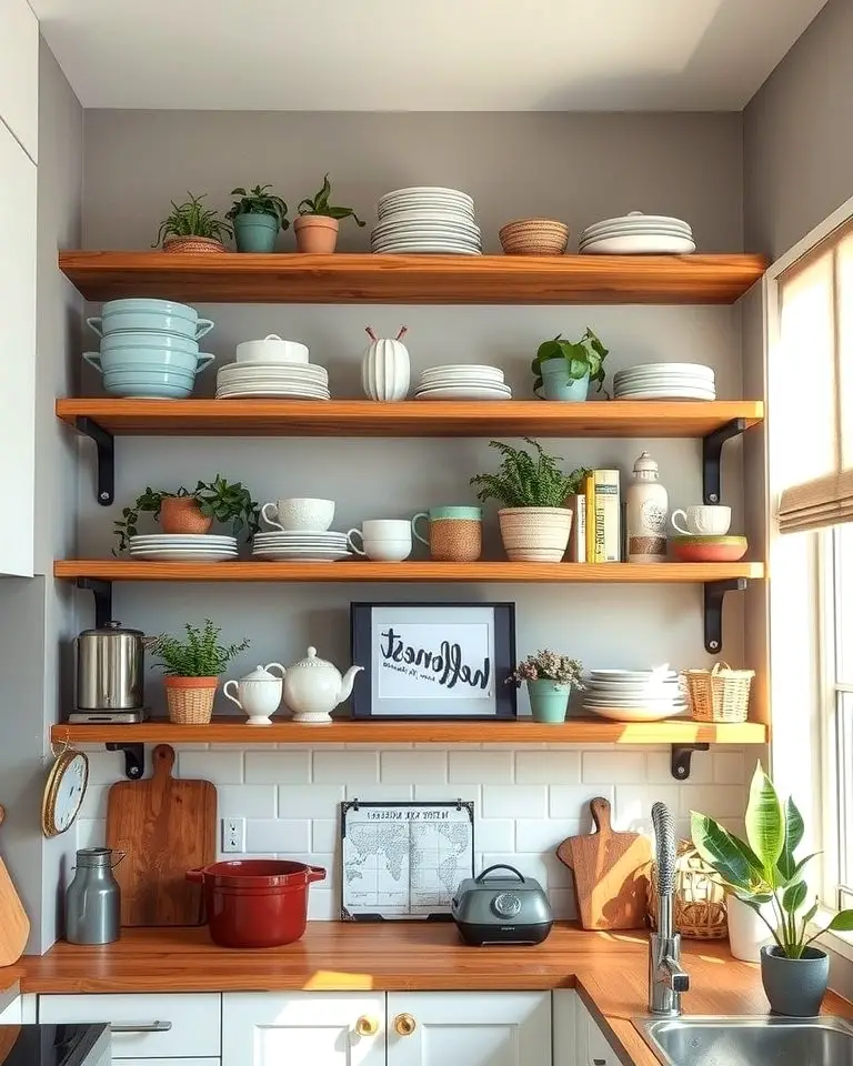Open Shelving for Display