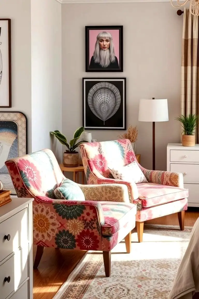 Patterned Accent Chairs