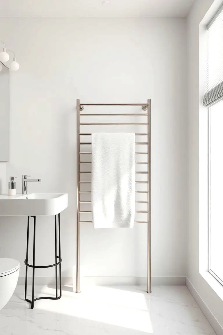 Minimalist Freestanding Towel Rack