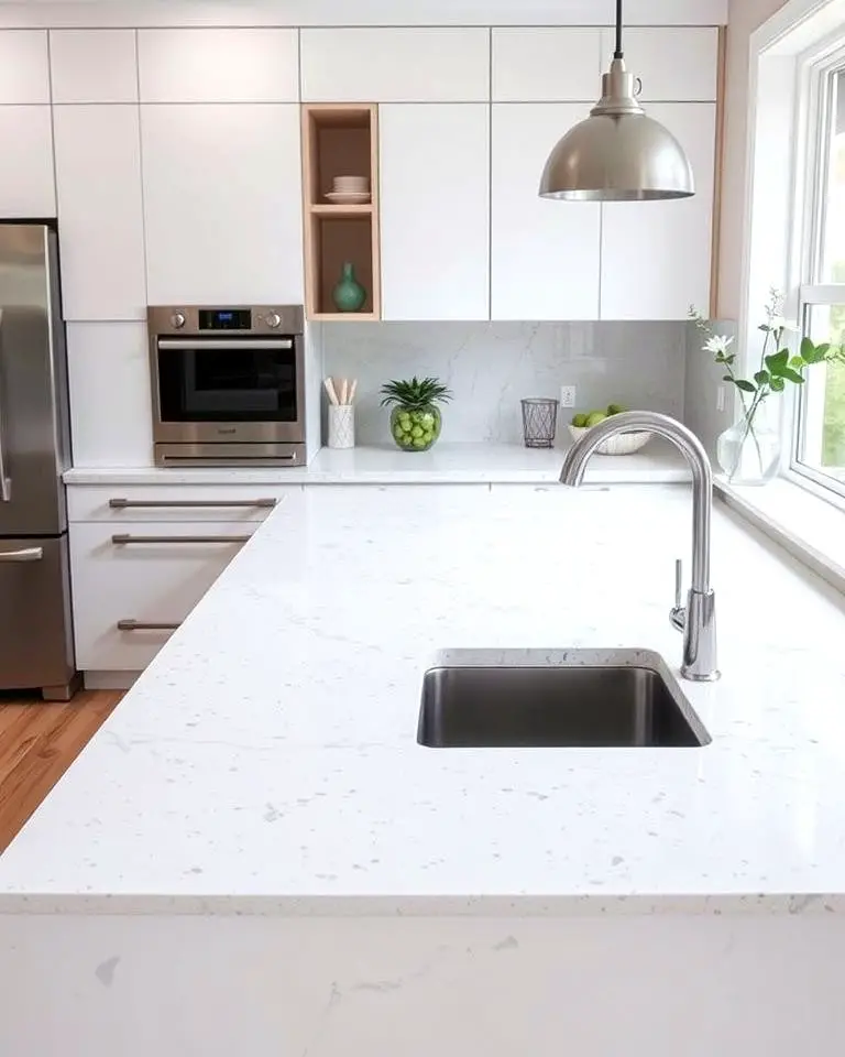 Classic White Terrazzo Countertops