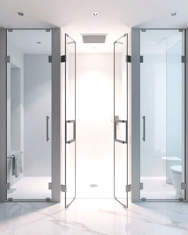 Replace Shower Curtains with Glass Doors