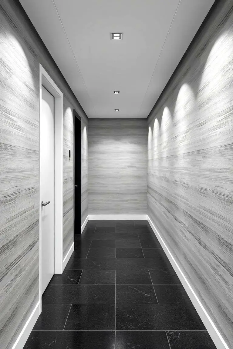 Minimalist Monochrome for a Sleek Passage