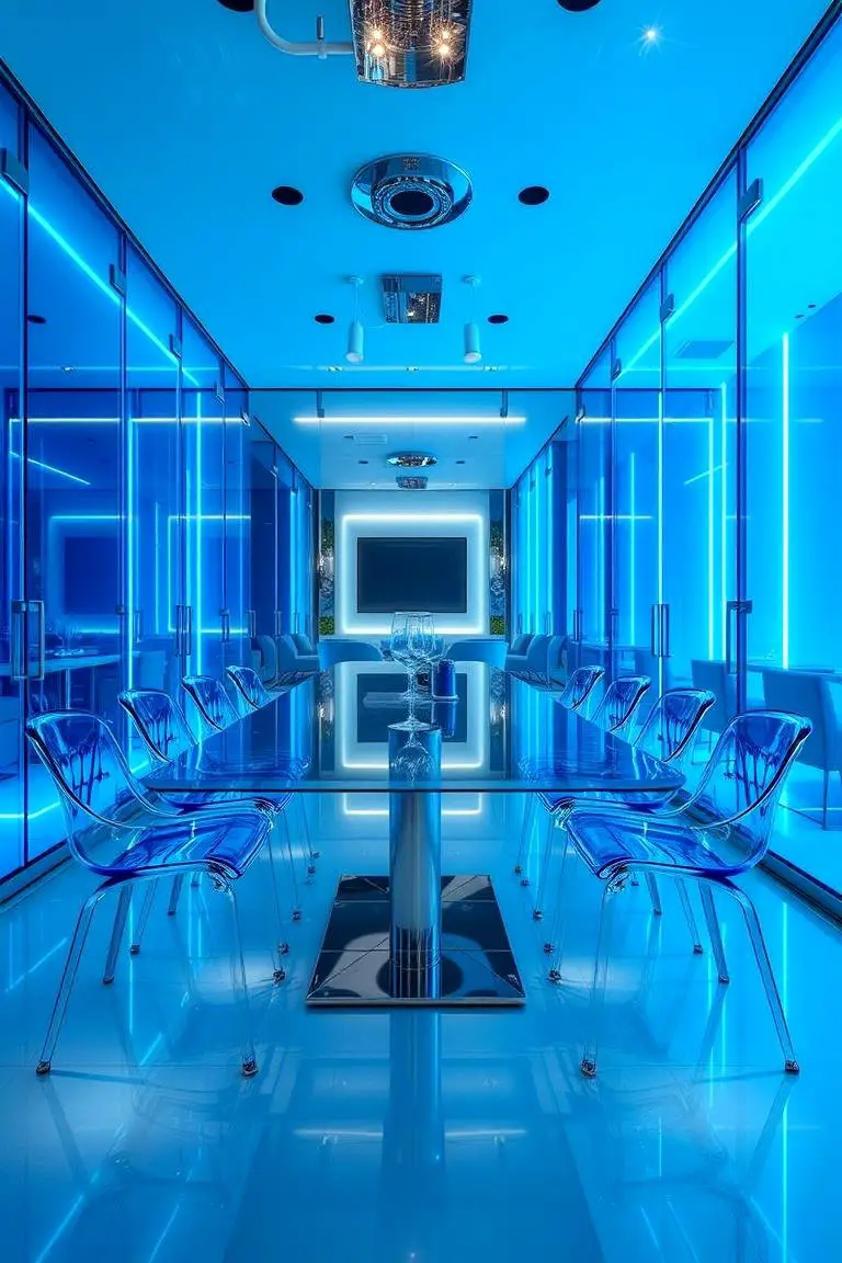 Blue Glass Features