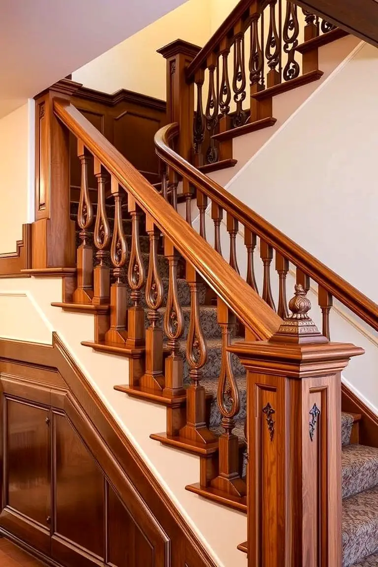 Bespoke Handcrafted Wood Railing