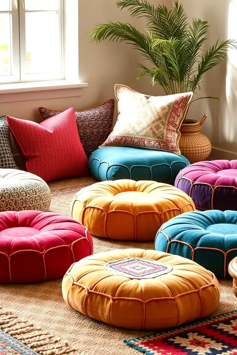 Moroccan Pouf Seating