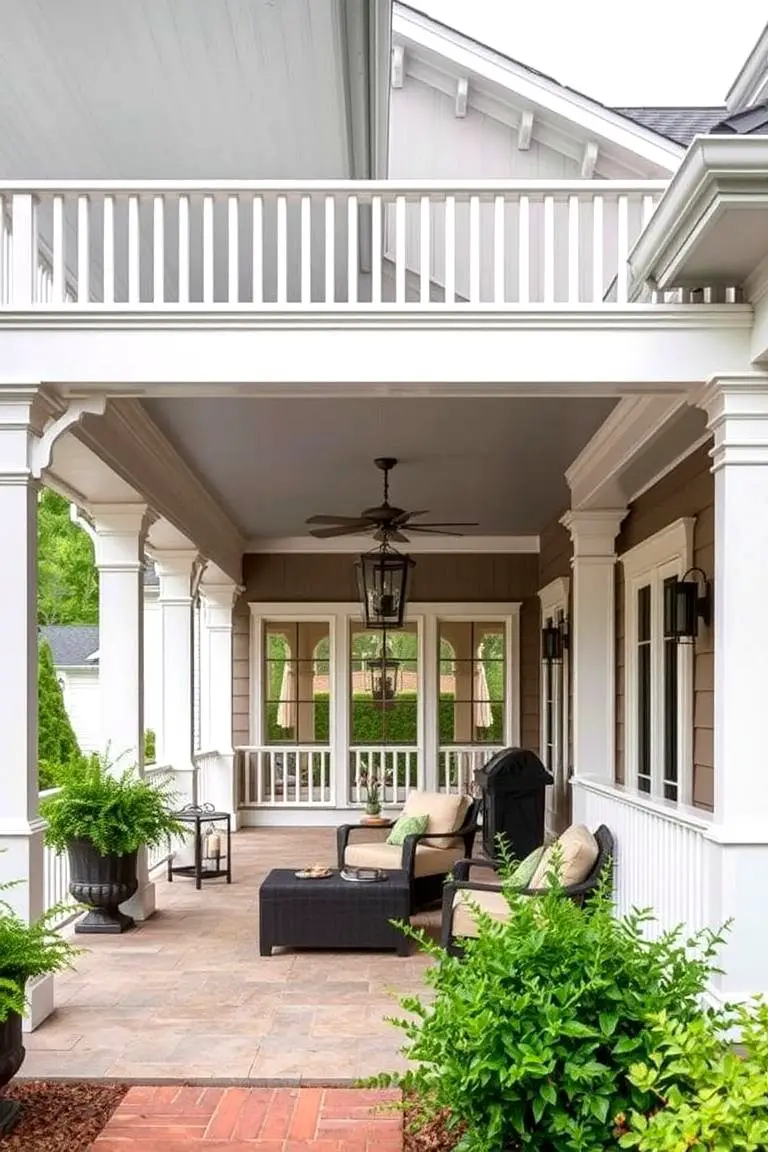Traditional Covered Veranda