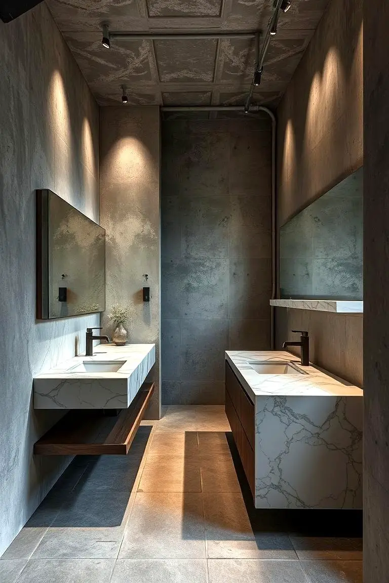 Marble and Concrete Industrial Mix