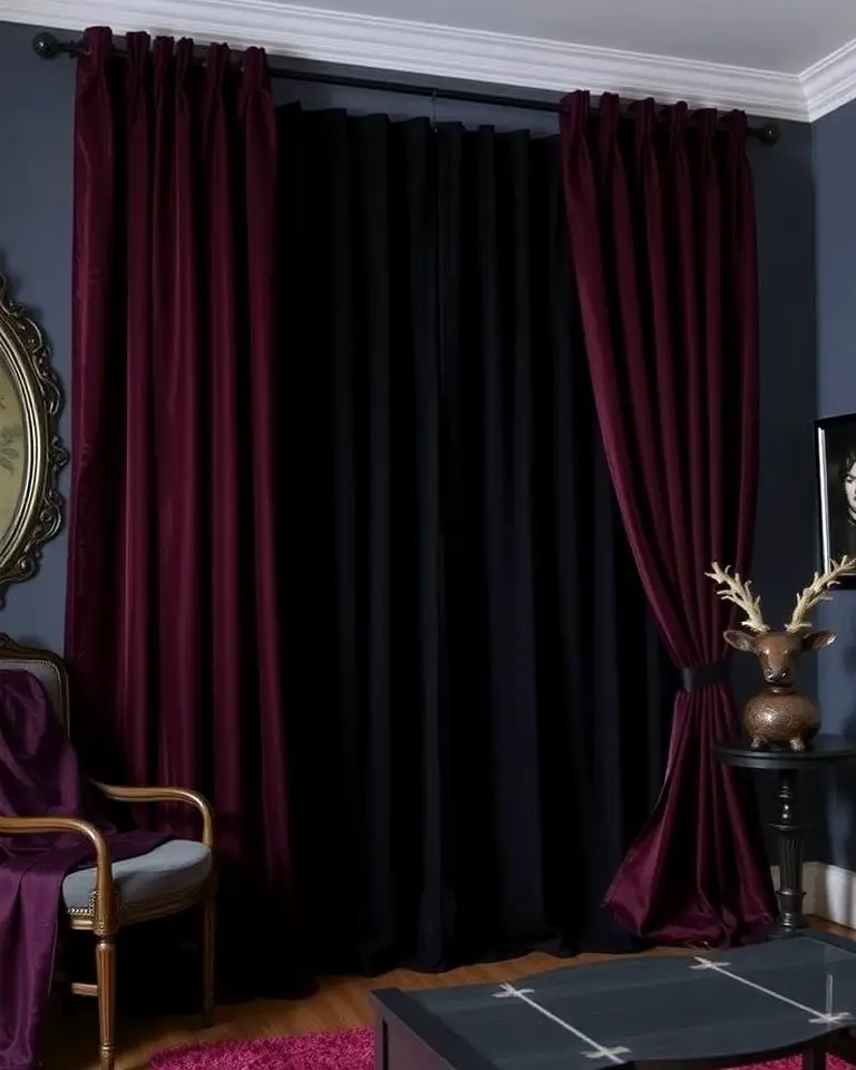 Dark Velvet Curtains