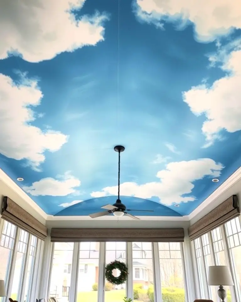 Painted Mural Ceiling