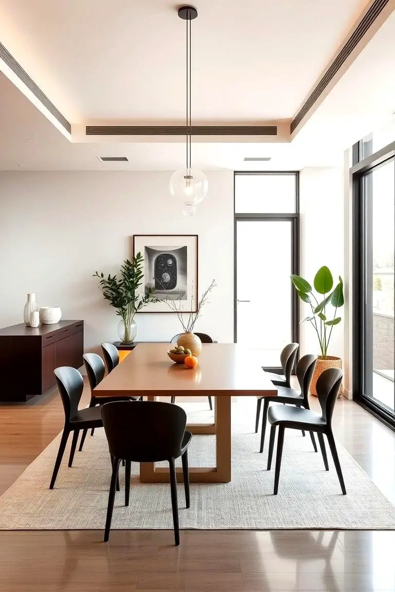 Modern Minimalist Dining Room