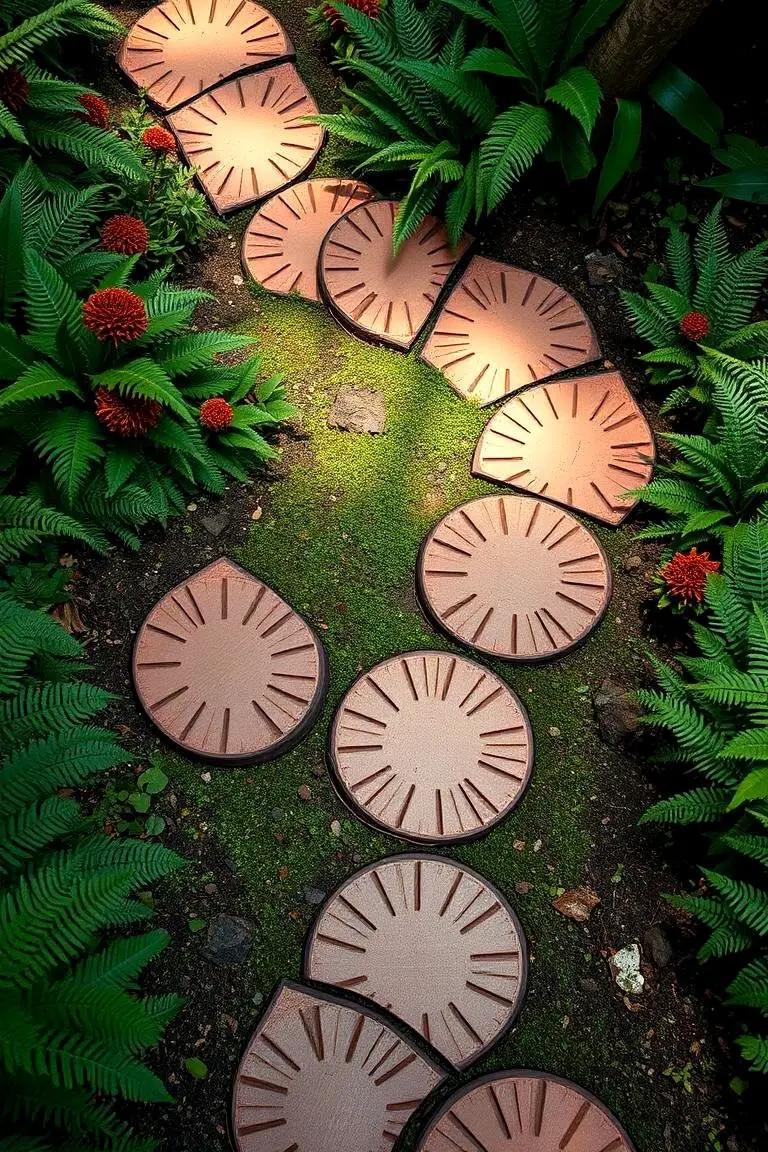 Textured Tyre Stepping Stones