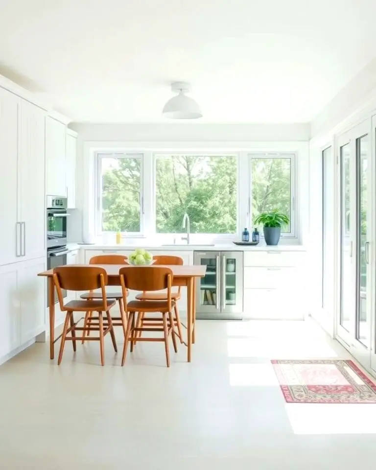 Minimalist Sunroom Kitchen