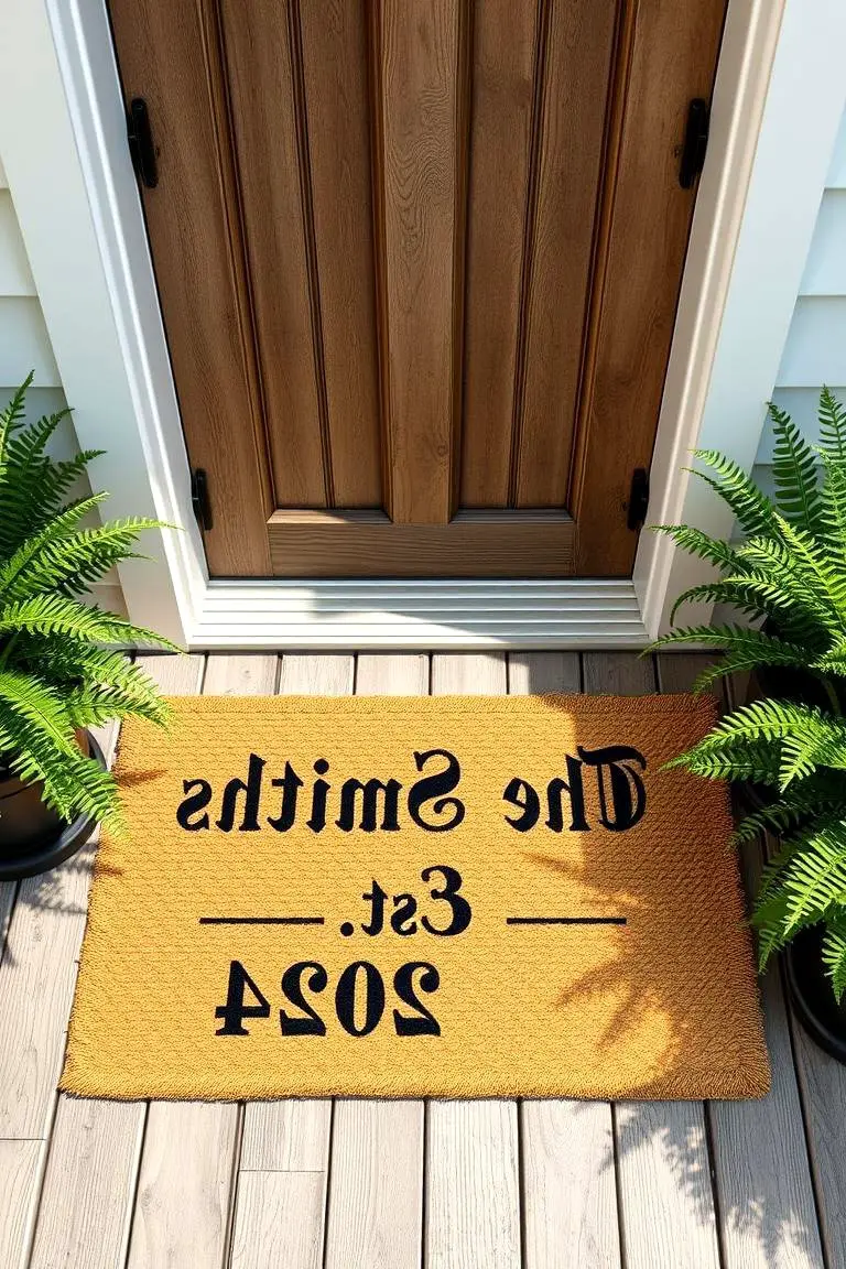 Customized Welcome Doormat