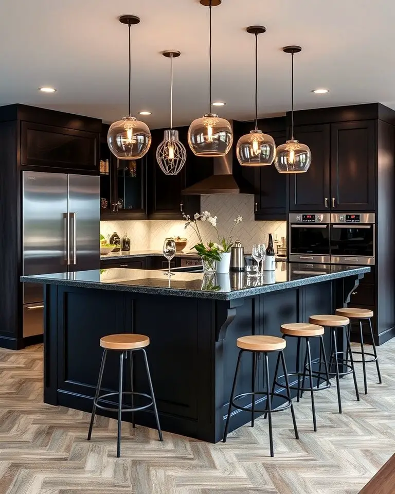 Black with Seating for Versatility