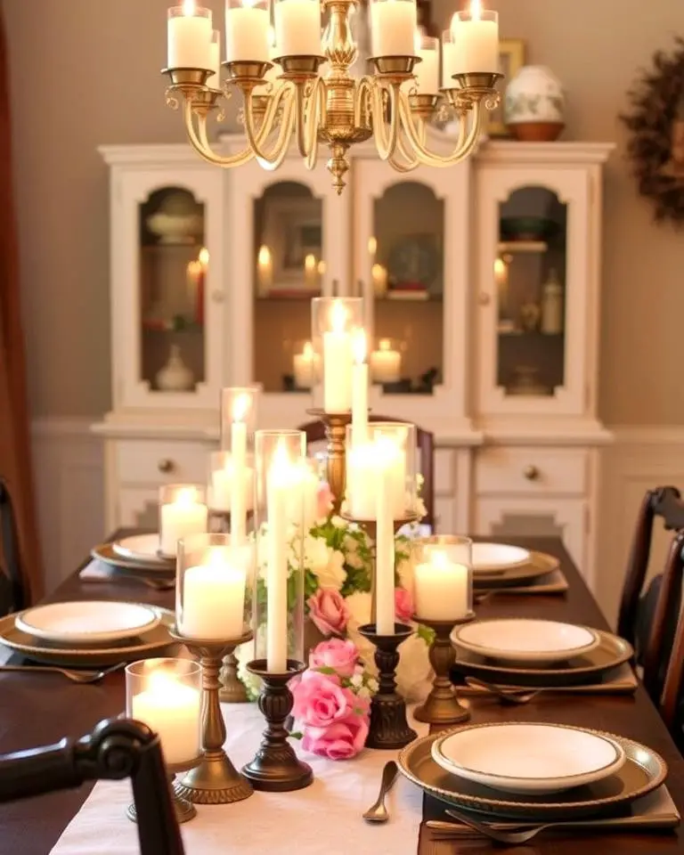Candlelit Centerpieces for Romantic Ambiance
