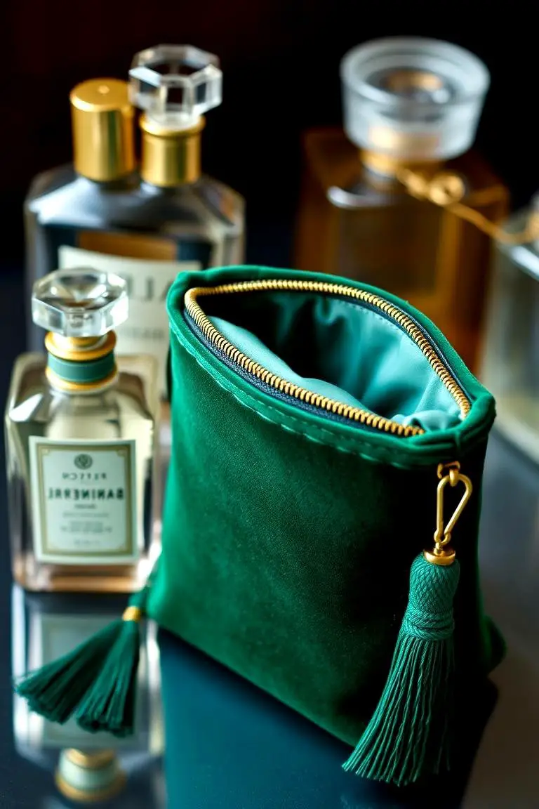 Elegant Velvet Jewelry Pouch