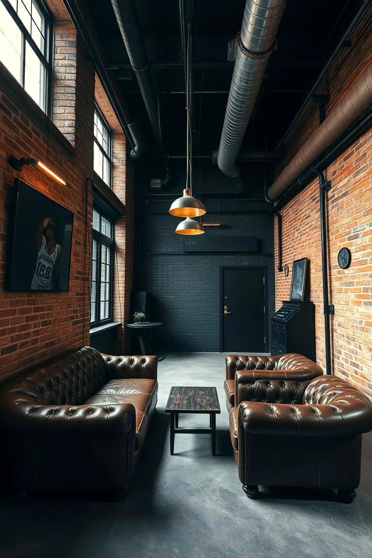 Edgy Black Industrial Style