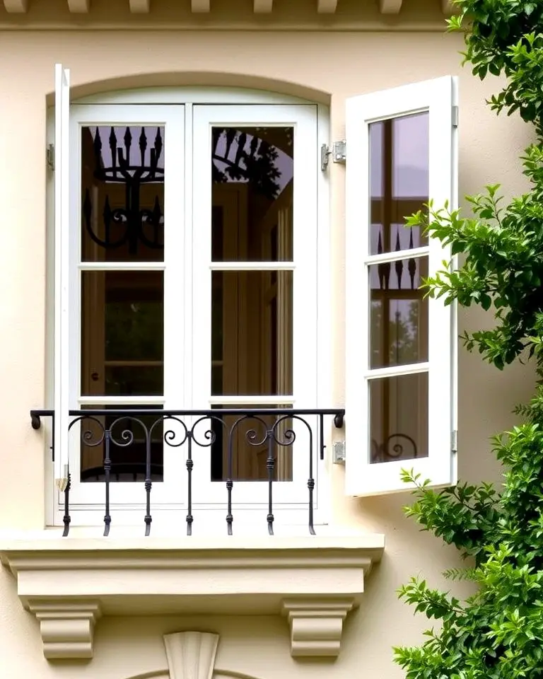 Juliet Balconies Paired with French Windows