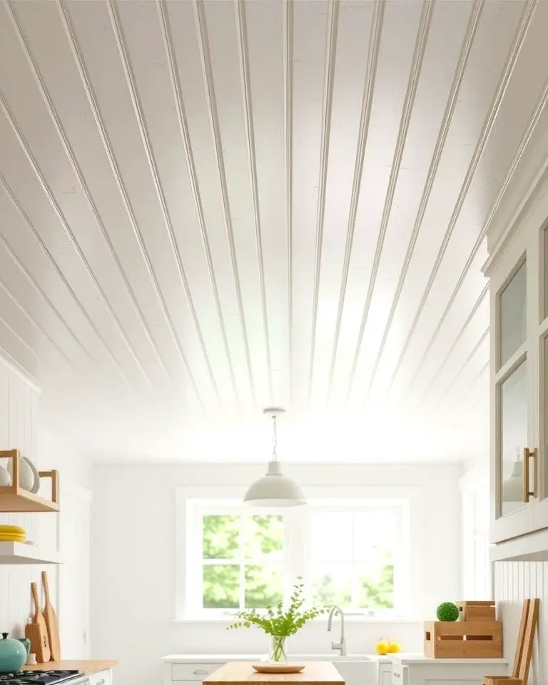 Beadboard Wooden Ceilings for Cottage Charm