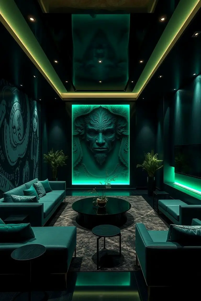 Deep Ocean Green Depth