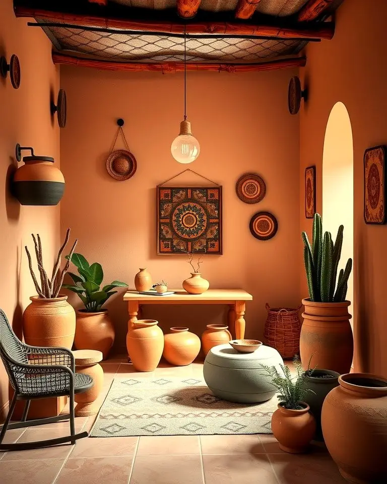 Warm Terracotta Accents