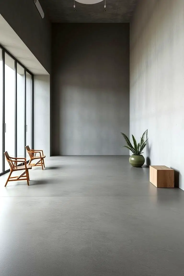 Matte Finish Concrete Style