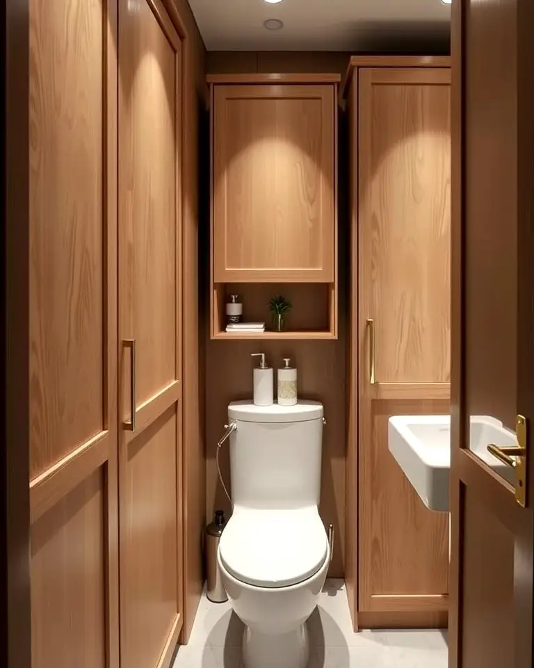 Sliding-Door Cabinets for Tight Bathrooms