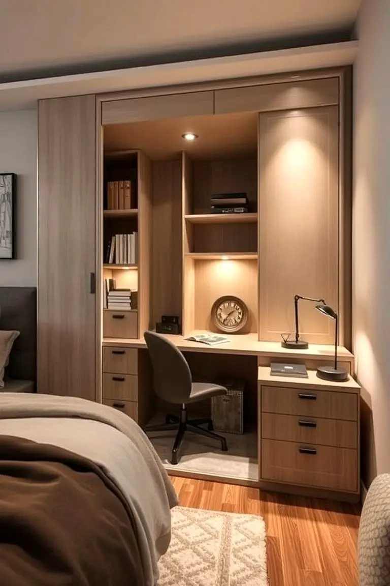 Versatile Hidden Desk Solutions