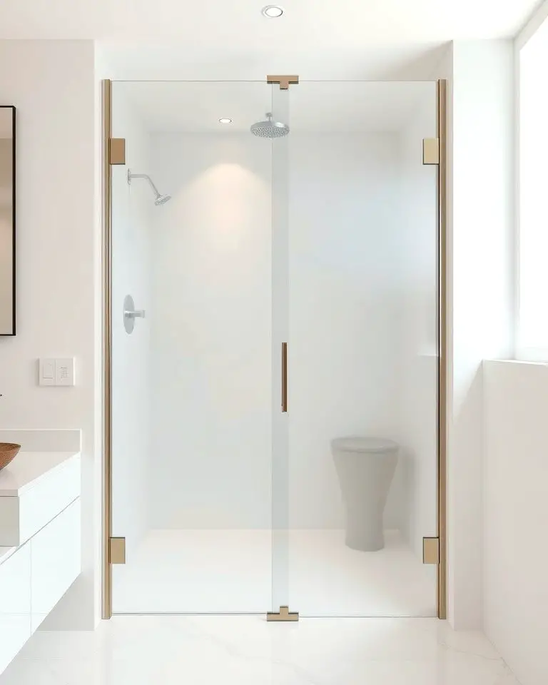 Frosted Glass Door for Privacy and Light