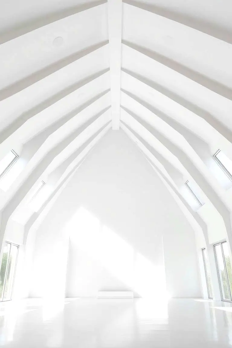 Serene Minimalist White Ceiling
