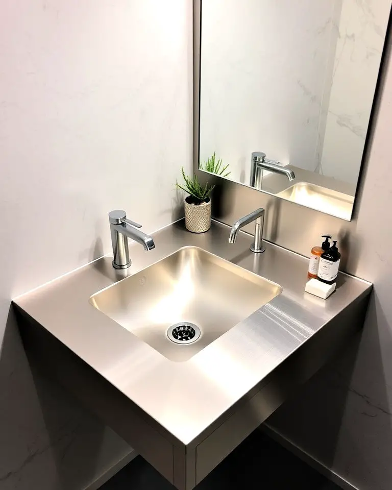 Stainless Steel Countertops for Industrial Chic