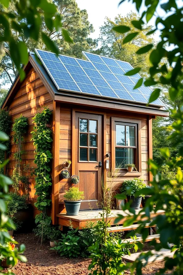 Eco-Friendly Green Tiny House