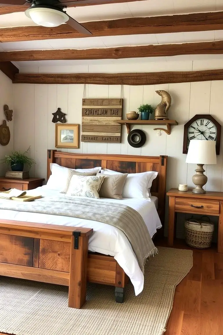 Charming Rustic Cottage Bedroom