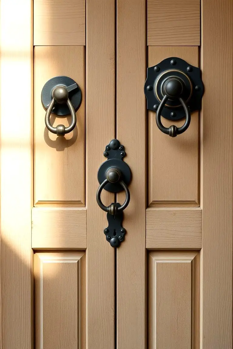 Farmhouse Door with Antique Hardware