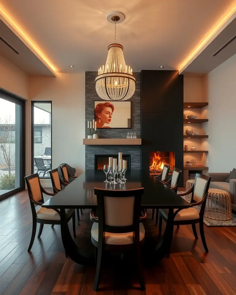 Double-Sided Fireplace for Open Concept Designs