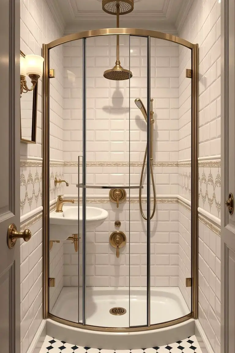 Elegant Victorian-Style Shower