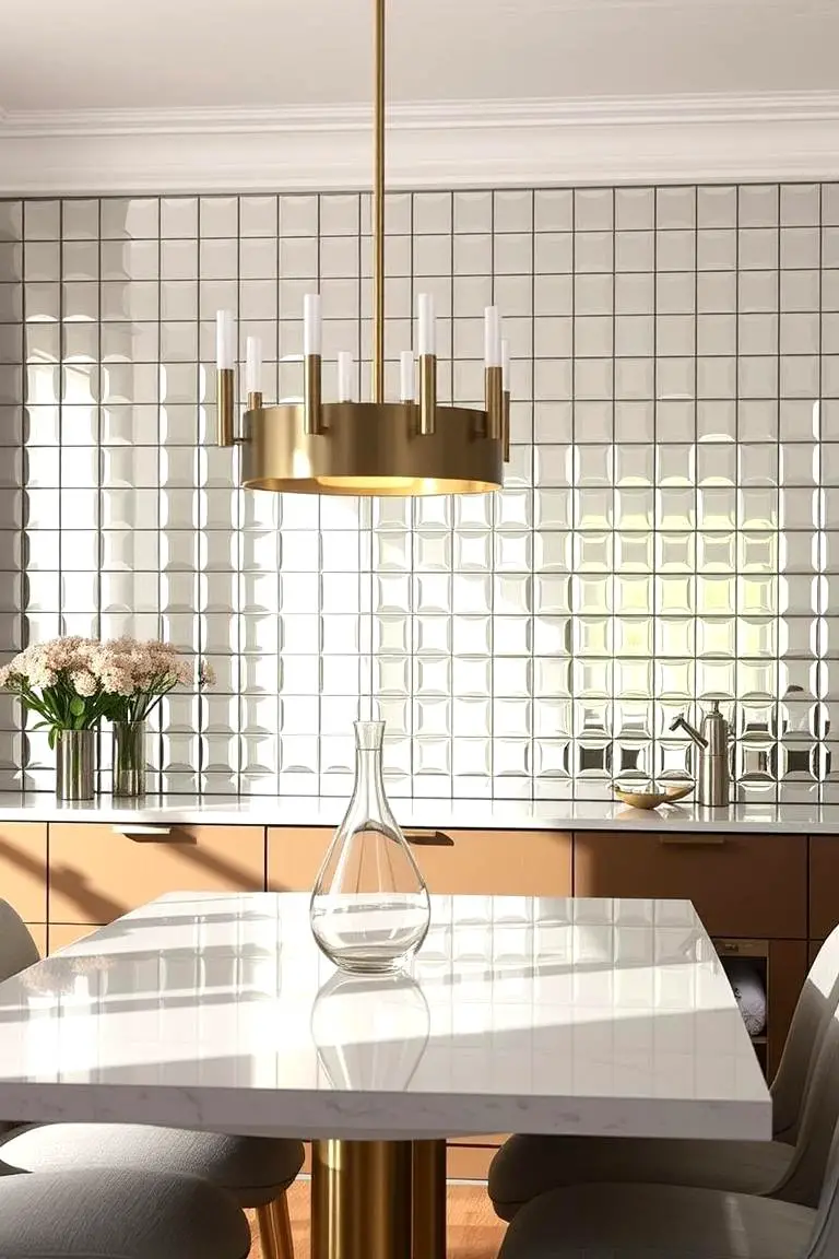 Mirrored Backsplash