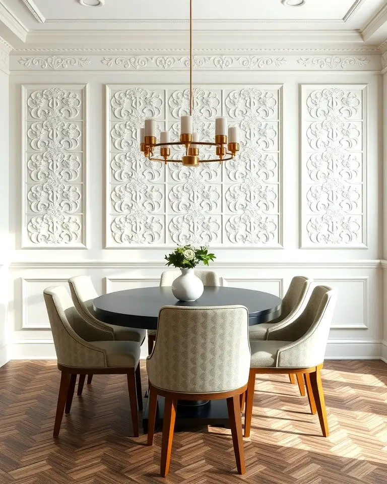 Textured Wainscoting for Added Depth