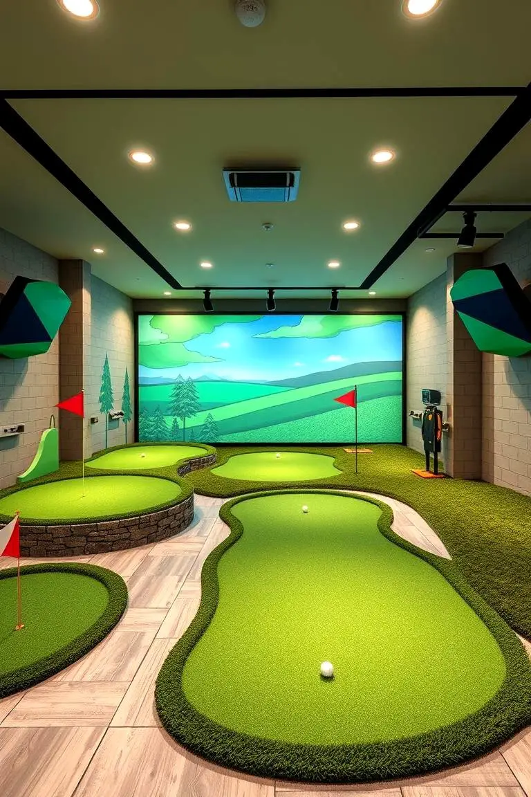 Miniature Golf Simulator Room