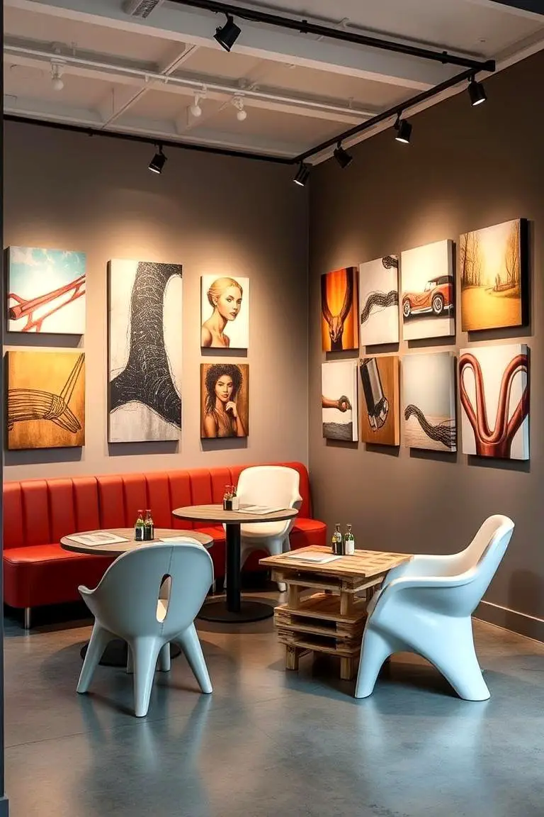 Artistic Gallery Breakfast Nook