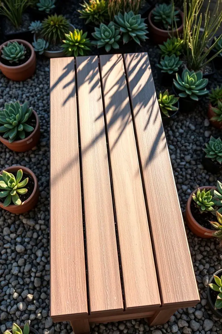 Eco-Friendly Recycled Bench