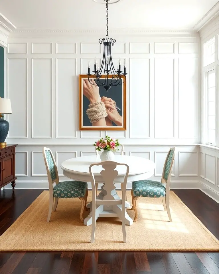 Classic White Wainscoting