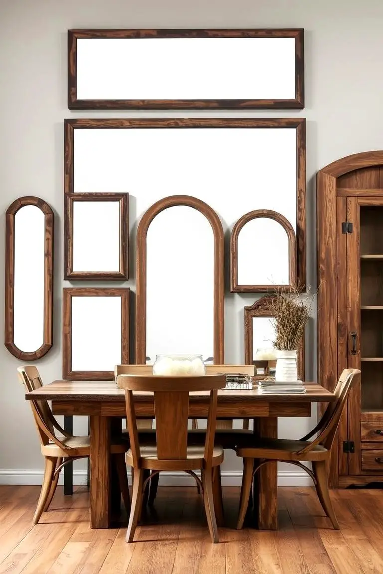Rustic Mirror Set